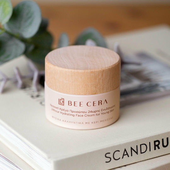 Bee Cera 24 Hour Hydrating Face Cream For Young Skin 24ωρη Ενυδατική Κρέμα Προσώπου 50ml