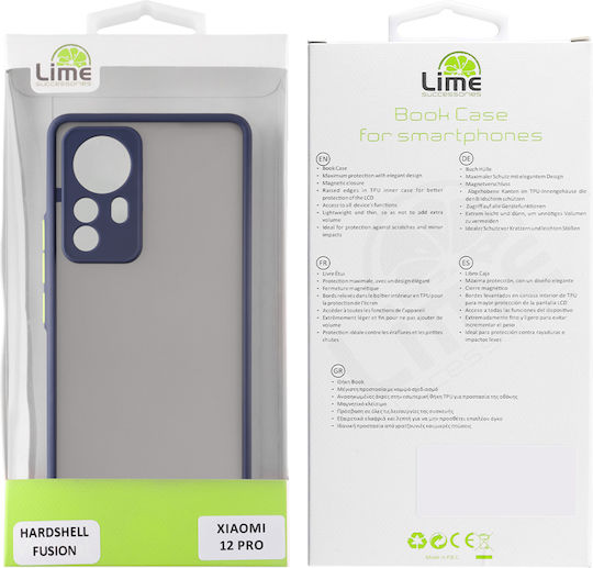 Lime Hardshell Camera Guard Back Cover Plastic / Silicone Blue with Yellow Keys (Xiaomi 12 Pro)