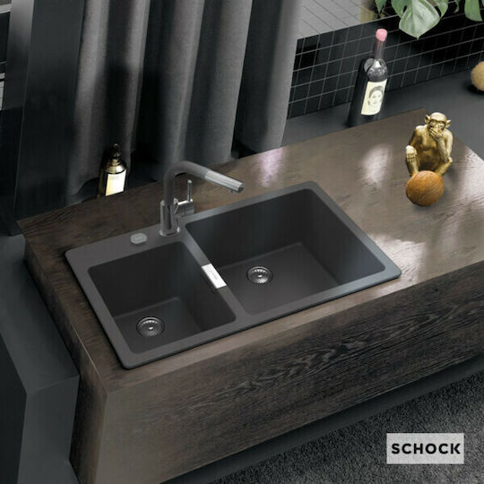Schock Cristadur Mono 15290-1402 Ένθετος Δεξιός από Συνθετικό Γρανίτη Μ86xΠ50cm Puro Schock Cristadur Mono 15290-1402 Ένθετος Δεξιός από Συνθετικό Γρανίτη Μ86xΠ50cm Puro
