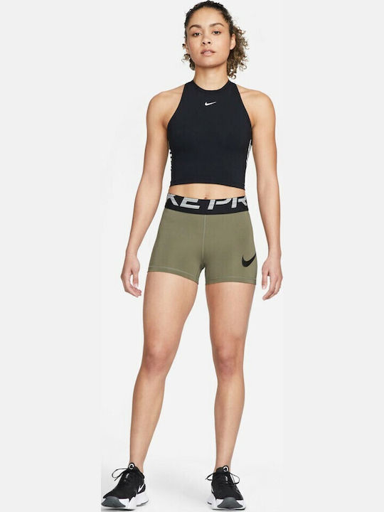 Dri-Fit Pro Dri-fit Training Γυναικείο Κολάν-Σορτς Χακί