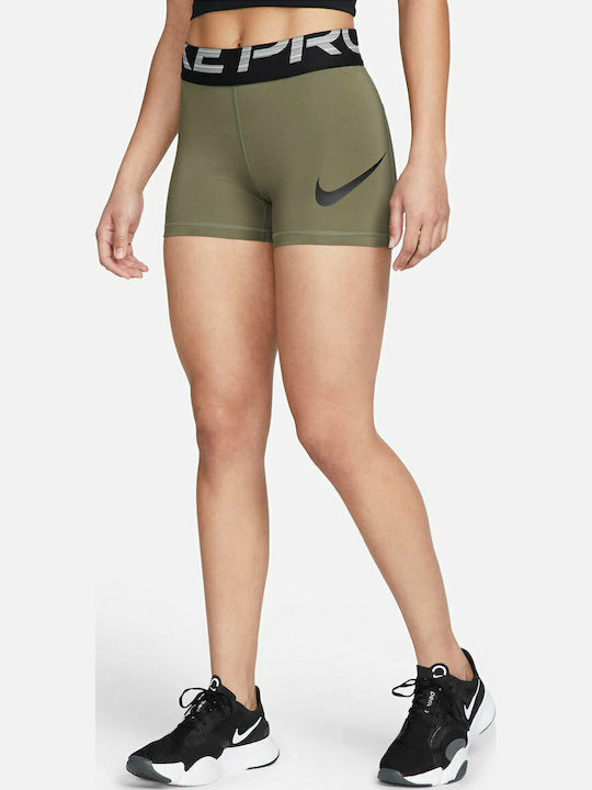 Dri-Fit Pro Dri-fit Training Γυναικείο Κολάν-Σορτς Χακί