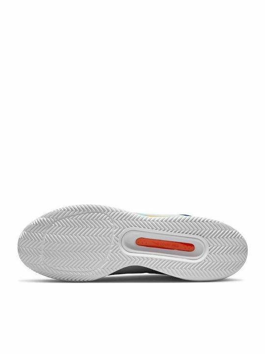 Nike Zoom Pro Tennisschuhe Tongelände White / Deep Royal Blue / Pure Platinum / Dynamic Turquoise