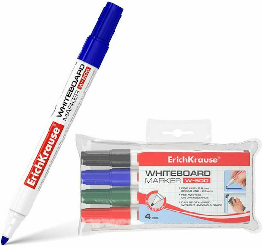 ErichKrause W-500 Whiteboard-Marker 2.2mm Mehrfarbig 4Stück
