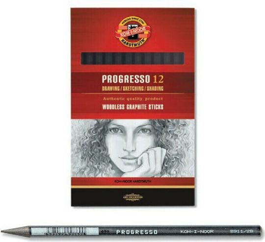 Koh-I-Noor Progresso 8911 Μολύβι 8B Ασημί