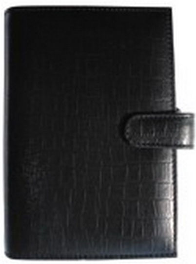 Contax Daily Organizer Black Leather 9.5x13.5cm