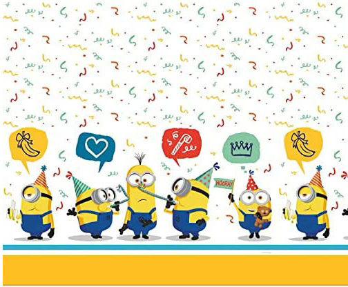 Procos Party-Tischdecke Minions Kunststoff 180x120cm Gelb 92137