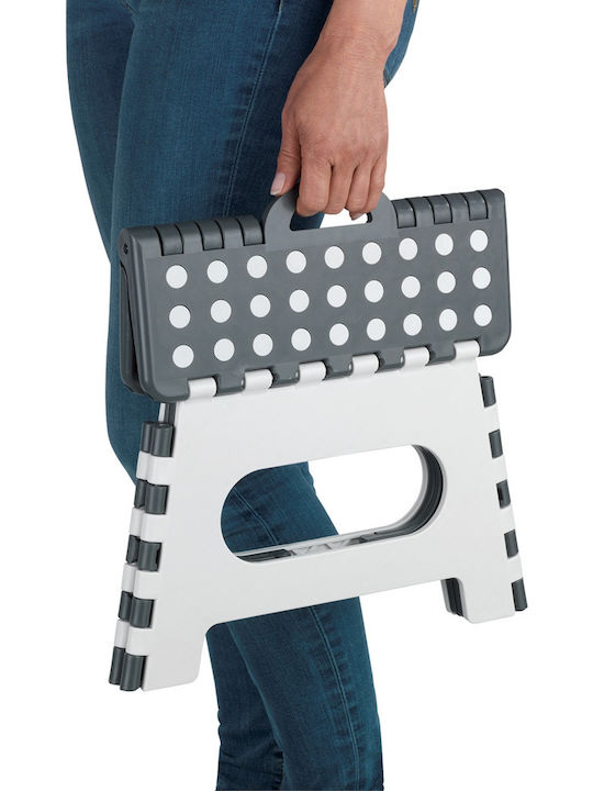 Plastic Outdoor Stool Secura Grey 35x27x22cm