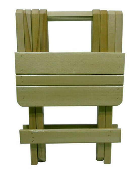 Wooden Outdoor Stool 30x30x40cm