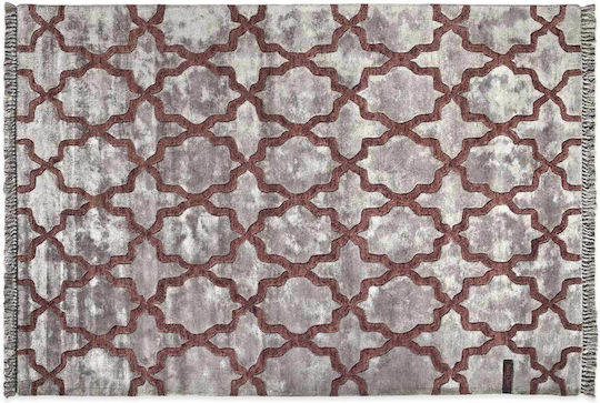 Saint Clair Darius Handmade Rectangular Rug with Fringes Plum