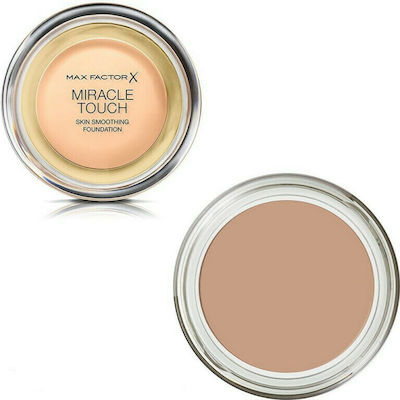Max Factor Miracle Touch Cream Compact Make Up 45 Warm Almond 11.5gr
