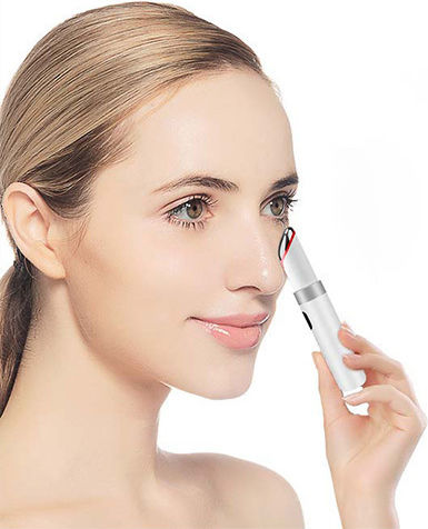 Anlan Massage Device for the Eyes with Vibration and Heating Function White