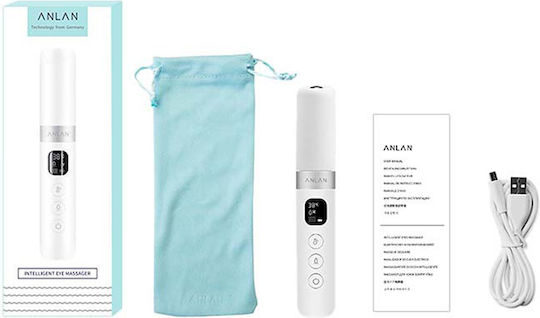 Anlan Massage Device for the Eyes with Vibration and Heating Function White