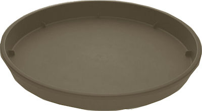 Viomes Linea 893 Round Plate Pot Grey-Brown 28x28cm