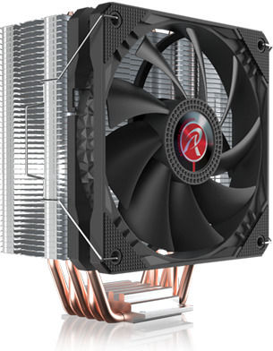 Raijintek Themis II CPU Kühlung für Socket /A/M/4/ / /1/2/0/0/ /1/1/5/x/ /1/7/0/0/ Schwarz