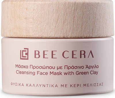 Bee Cera Μάσκα Προσώπου Με Πράσινο Άργιλο 50ml