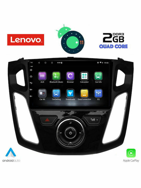 Lenovo Ηχοσύστημα Αυτοκινήτου για Ford Focus 2011-2018 (Bluetooth/USB/WiFi) με Οθόνη Αφής 9"