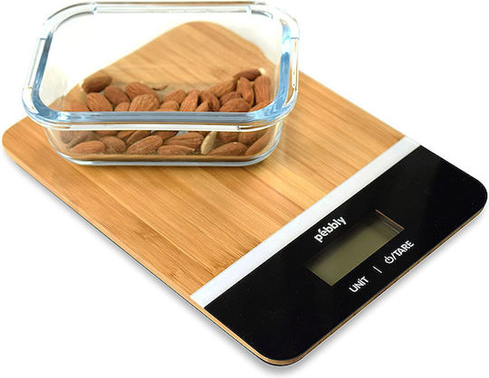 Pebbly Pebbly PEB-BRN Digital Kitchen Scale Up To 5kg Multicolour