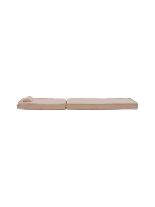 Freebox Sunbed Cushion with Backrest Chios Beige 192x59cm