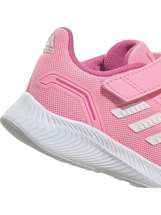 Fortarun Runfalcon 2.0 I Kids Sports Shoes Running with Hoop & Loop Closure Beam Pink / Cloud White / Pulse Magenta