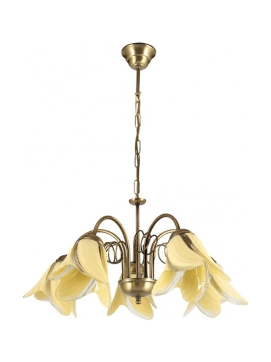 ARlight Pendant Light Honey for 5 Bulbs E14, E.14 56cm