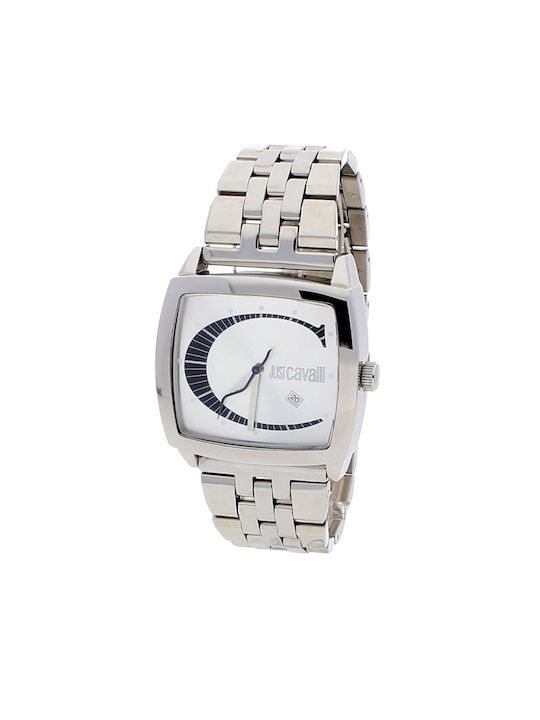 Just Cavalli Watch Battery with Silver Metal Bracelet