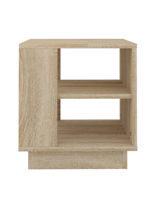 Quadratischer Beistelltisch aus Holz Beige M40xL40xH43cm