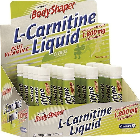 Weider L-Carnitine Liquid с Карнитин и Вкус Цитрус 20 x 1мл
