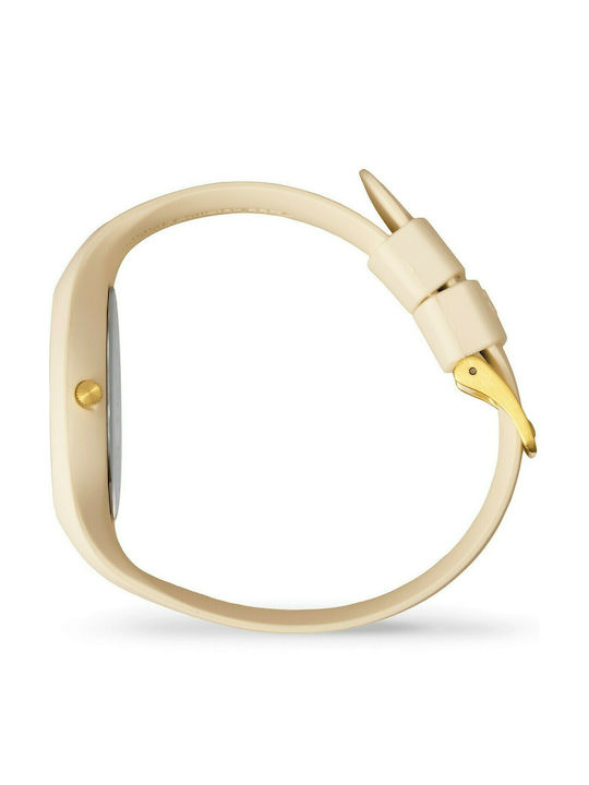 Ice Glam Brushed Uhr mit Beige