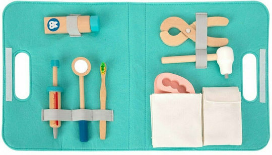 Tooky Toys Παιδικό Ιατρικό Σετ από Ξύλο 19τμχ