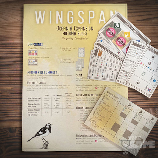 Επέκταση Παιχνιδιού Wingspan: Oceania για 1-5 Παίκτες 10+ Ετών (EN) Stonemaier Games