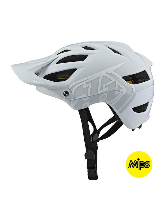 Troy Lee Designs A1 Mips Κράνος Ποδηλάτου Βουνού Classic Light Gray/white Troy Lee Designs A1 Mips Κράνος Ποδηλάτου Βουνού Classic Light Gray/white