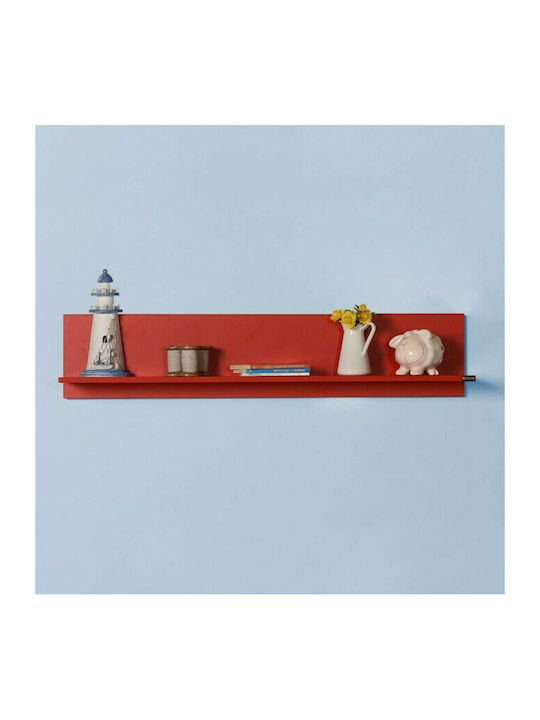 Regal Wand Red 120x25x20cm