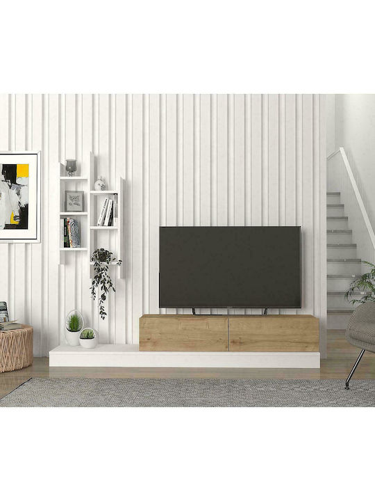 Illinois Living Room TV Unit White / Sapphire L180xW29.5xH30.8cm