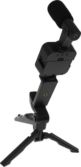 AY-49 Selfie Stick Cell Phone Tripod with Lighting Black