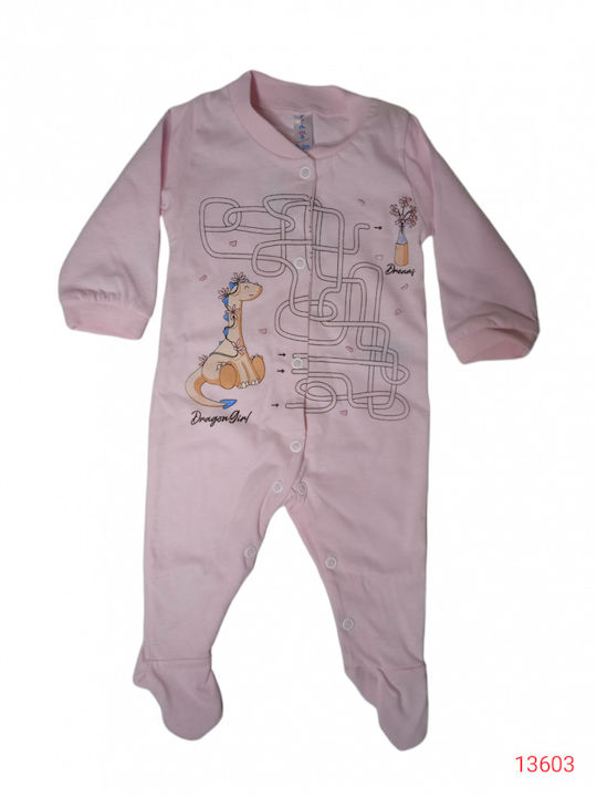 Dreams by Joyce Baby Bodysuit Set Long-Sleeved Pink