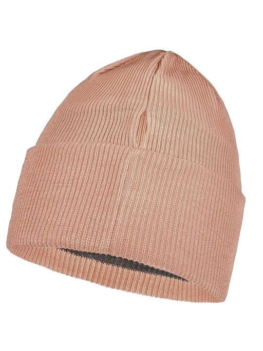 Buff Crossknit Knitted Beanie Cap Pink 126483.508.10.00