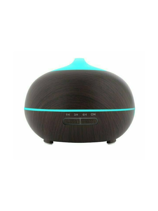 Led Ultrasonic Aromatherapy Diffuser with Remote Control Brown 300ml 00010949