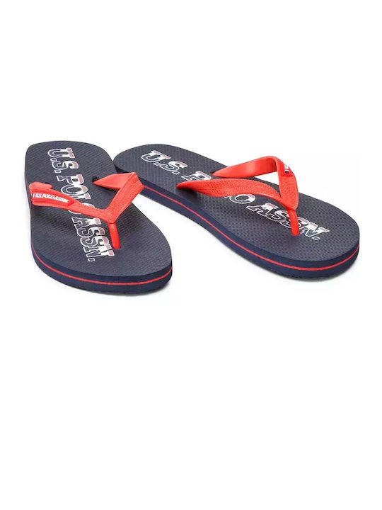 U.S. Polo Assn. Vaia Ανδρικά Flip Flops Κόκκινα