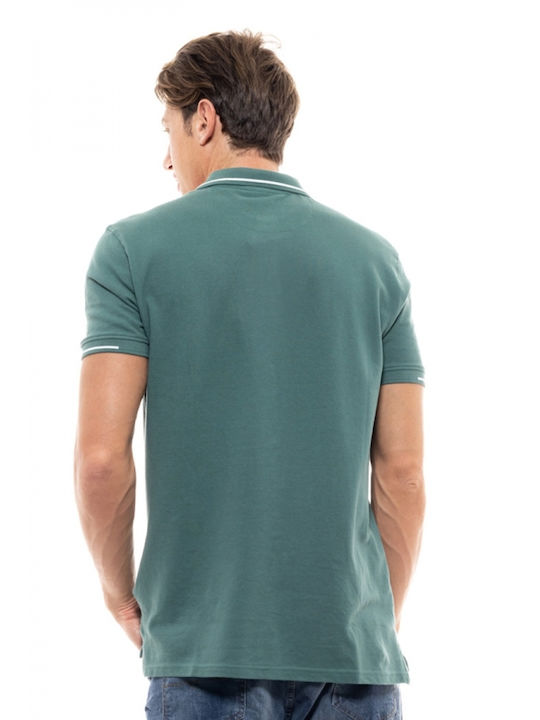 Splendid Bluza Bărbătească cu Mânecă Scurtă Polo Verde