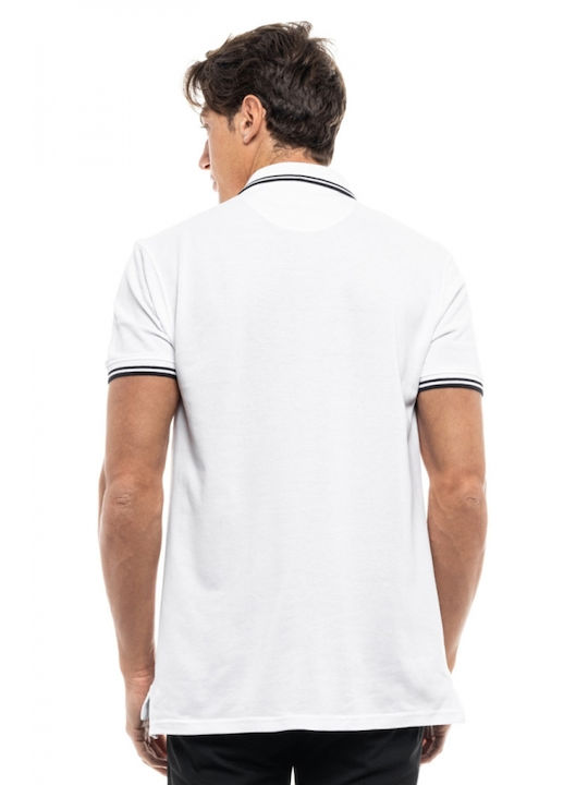 Splendid Men's Short Sleeve Blouse Polo White