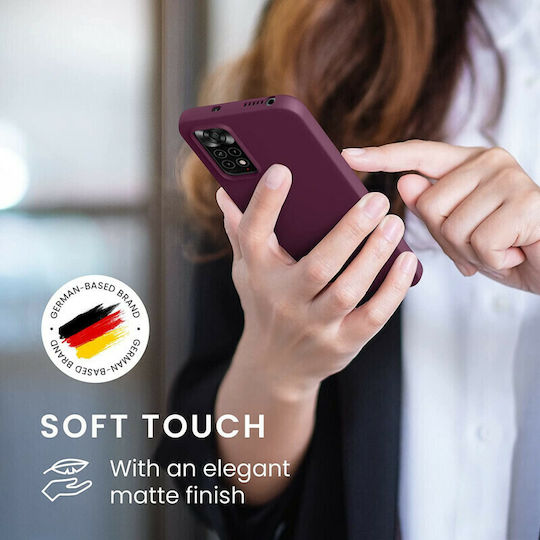 KWmobile Back Cover Silicone Bordeaux Violet (Redmi Note 11 / 11S 4G)