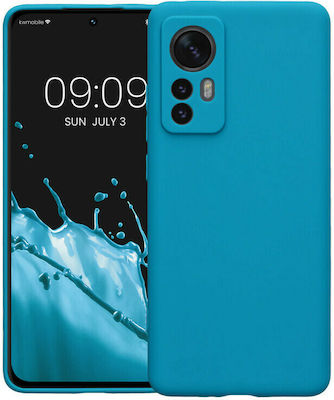 KWmobile Umschlag Rückseite Silikon Caribbean Blue (Xiaomi 12 / 12X) 57124.224