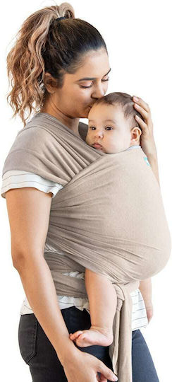 Moby Marsupiu Wrap Elements cu Greutate Maximă 15kg Taupe