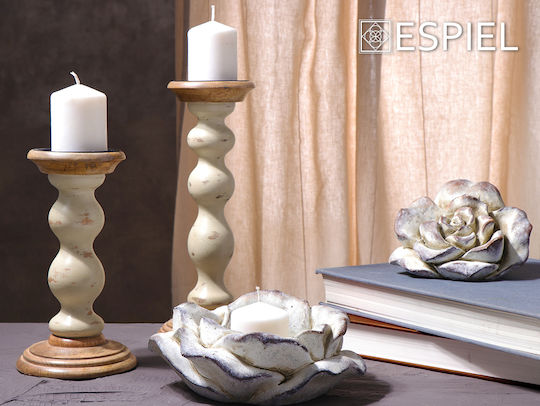 Espiel Decorativ Floare din Beton 19.5x16.5x12.5cm 1buc Espiel Decorativ Floare din Beton 19.5x16.5x12.5cm 1buc