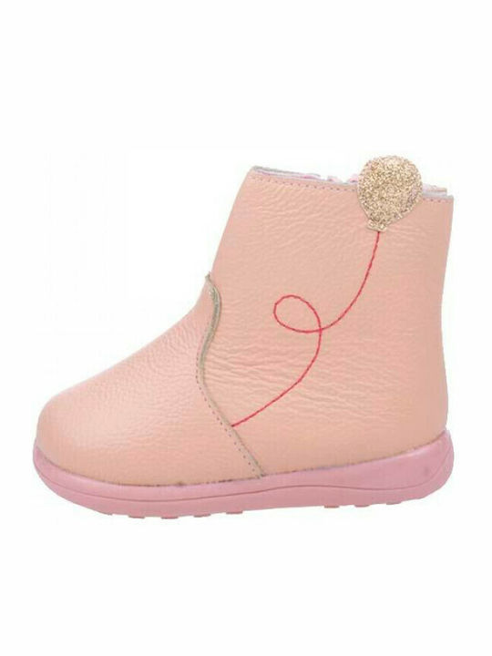 Kinderstiefeletten mit Reißverschluss Rosa