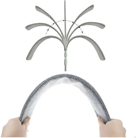 Ruhhy Feather Duster Microfiber Telescopic with Handle 1pcs 250cm