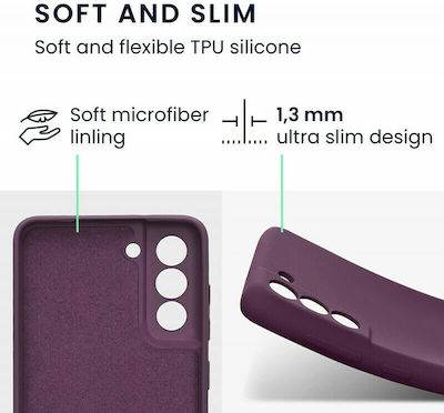 KWmobile Rubberized Silicone Back Cover Bordeaux Purple (Galaxy S21 FE 5G)