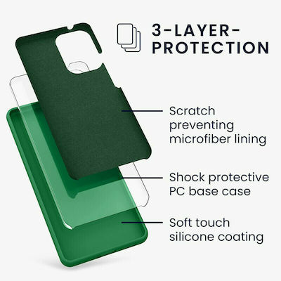 KWmobile Rubberized Silicone Back Cover Pixie Green (Galaxy A53)