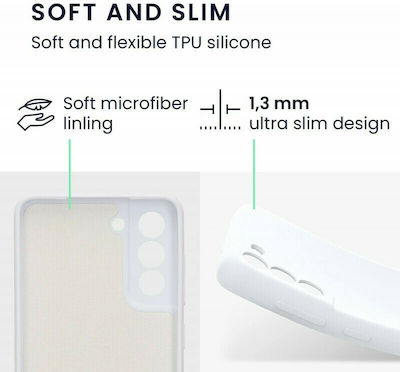 KWmobile Rubberized Silicone Back Cover Matte White (Galaxy S21 FE 5G)