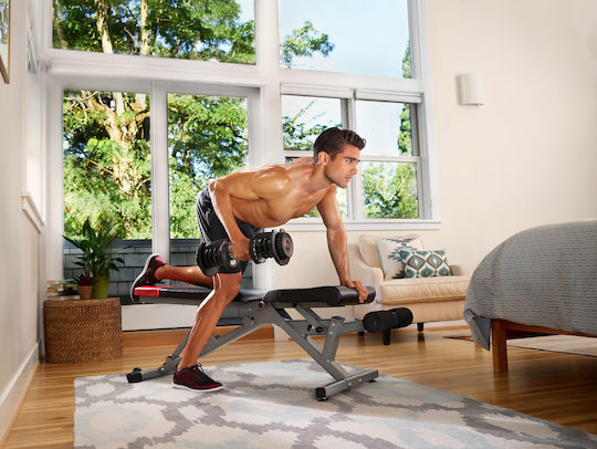 Bowflex Selecttech 1090i Αλτήρες Σετ 2x 41kg Ρυθμιζόμενοι με Βάση